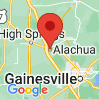 Map of Alachua, FL US